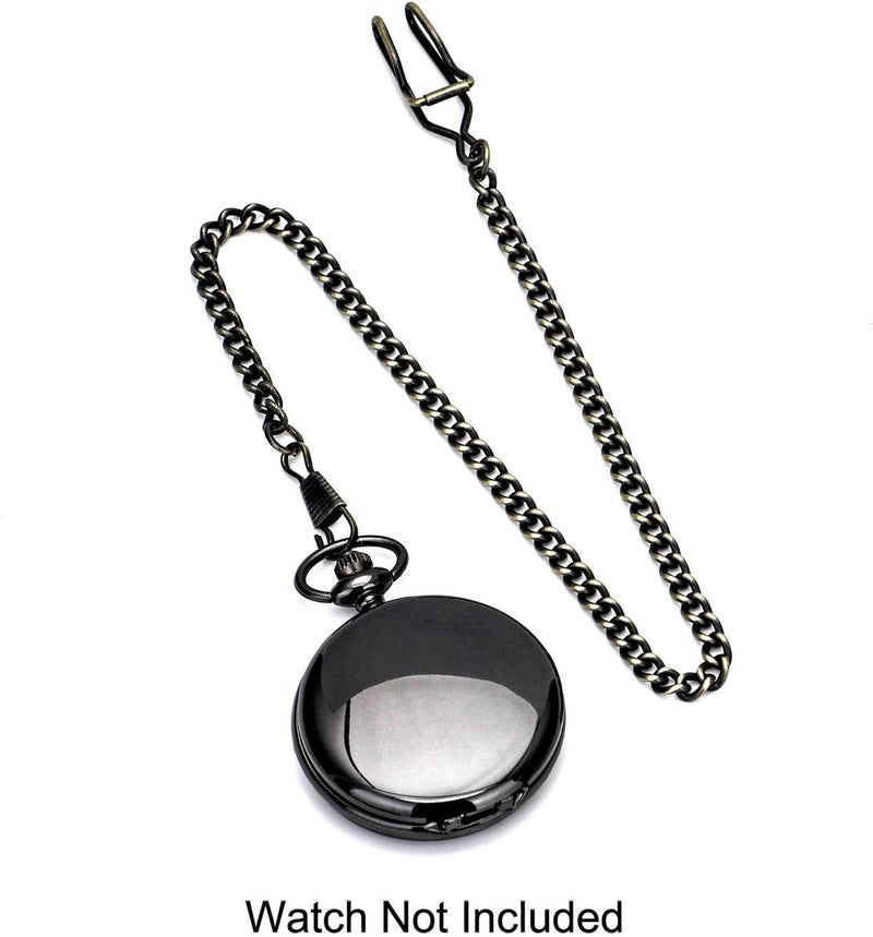 BoShiYa Pocket Watch Chains for Men Vintage Metal Albert Vest Chain Accessories/Color: Gold/Silver/Black/Bronze - Image 3